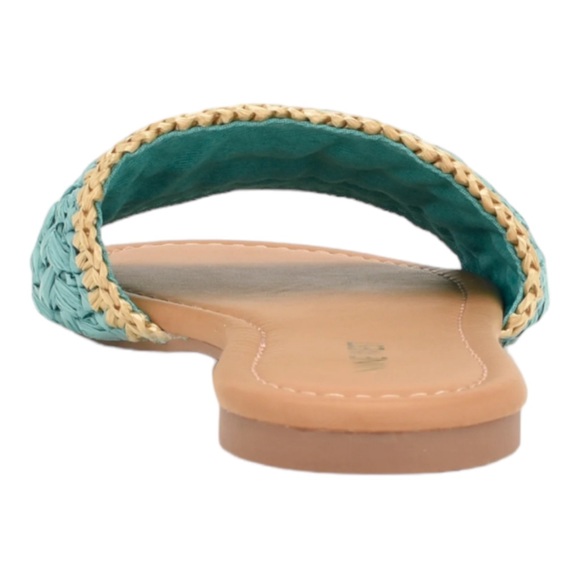 NINE WEST Blue Beehiv Slide Sandal  9 NWT - Picture 11 of 14